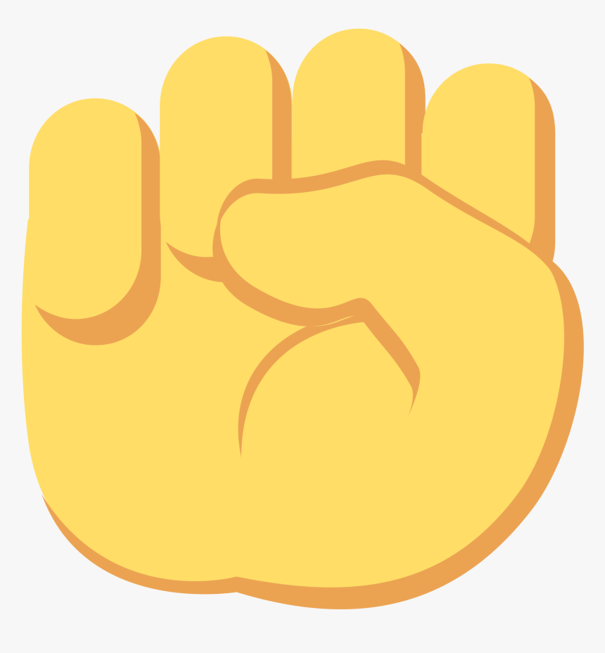 Raised Fist Emoji Png Transparent Clipart , Png Download - Significado Del Emoji Puño Cerrado, Png Download, Free Download