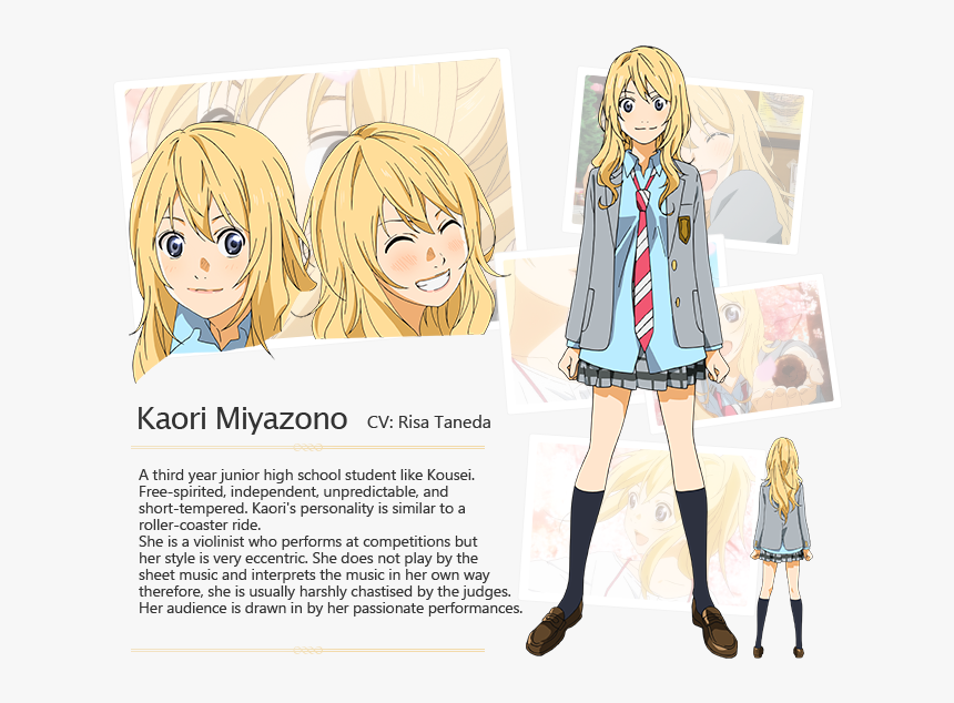 Your Lie April Characters, HD Png Download, Free Download