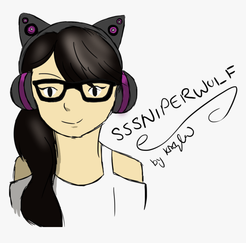 Sssniperwolf Drawing, HD Png Download, Free Download