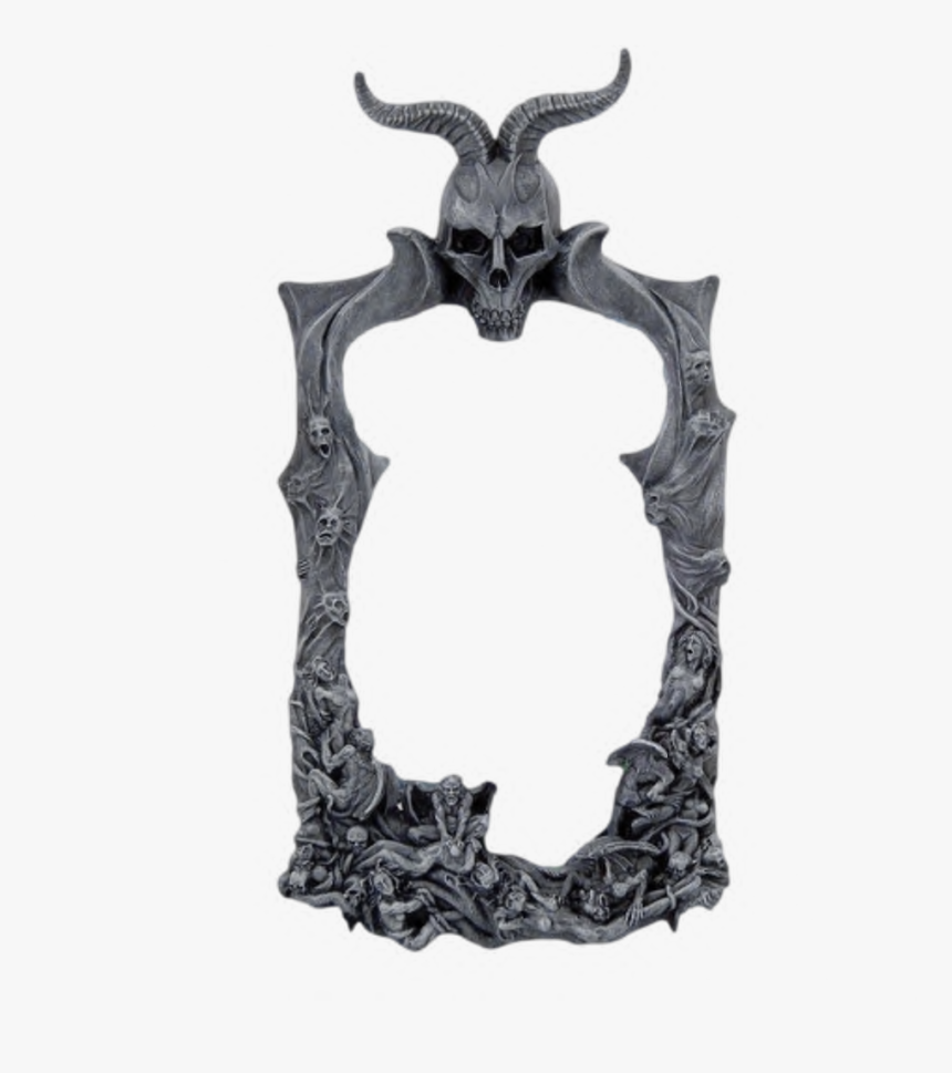 #demon #goth #pictureframe #frame #skull #freetoedit - Gothic Frame, HD Png Download, Free Download