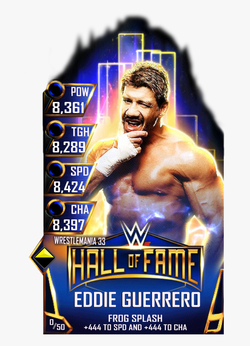 Eddieguerrero S3 14 Wrestlemania33 Halloffame - Eddie Guerrero Wwe Card, HD Png Download, Free Download