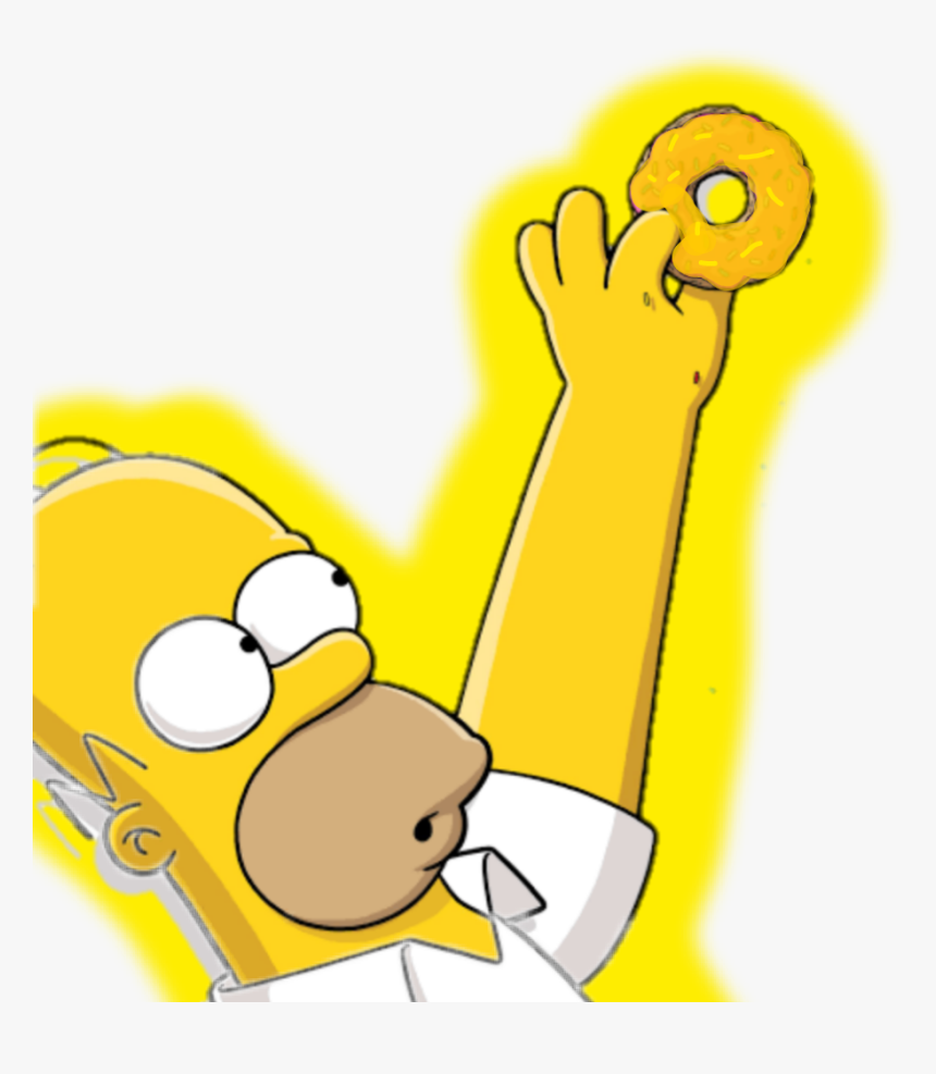 Homer Simpson Grabbing Donut, HD Png Download, Free Download