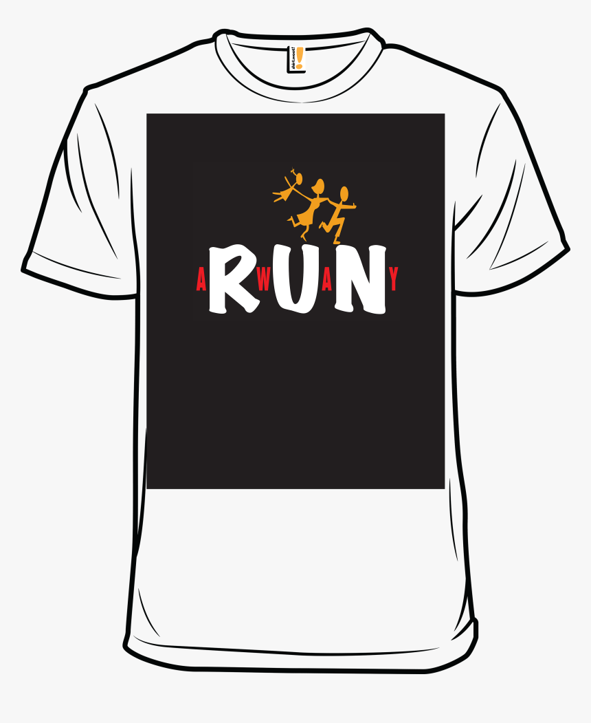 Run Away - Active Shirt, HD Png Download, Free Download