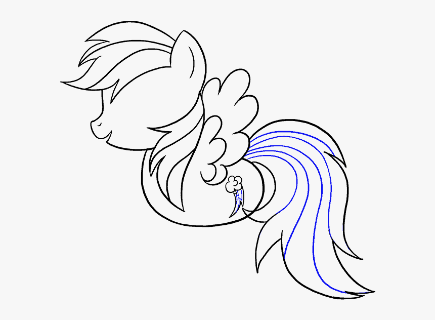 Transparent Rainbow Dash Cutie Mark Png - Drawing, Png Download, Free Download