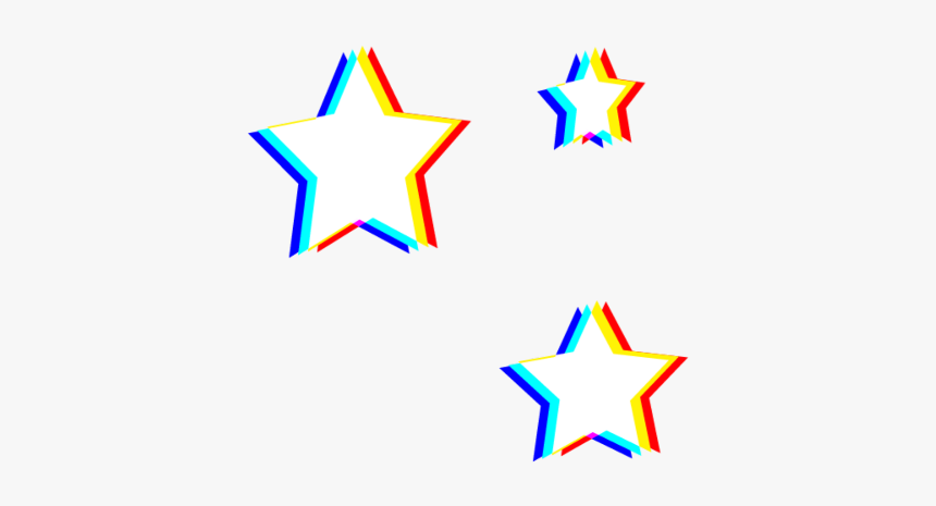 #aesthetic #rainbow #stars #star #white, HD Png Download, Free Download