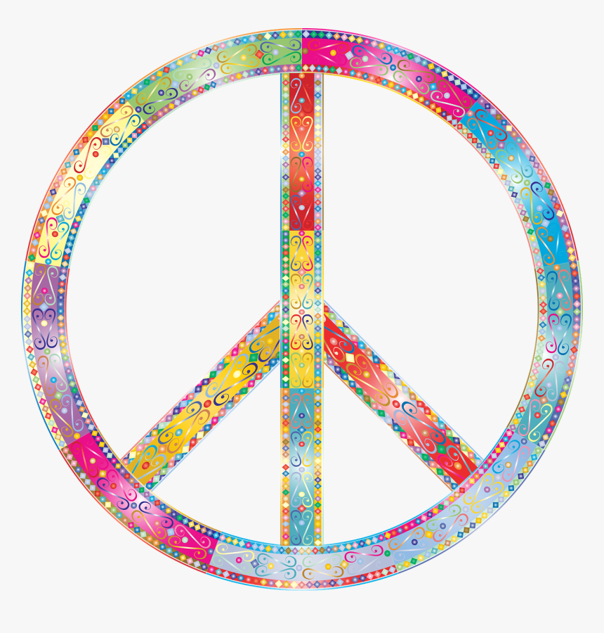 Cool Image Of Peace Sign Clip Art With Flower From - Peace Signs Transparent Background, HD Png Download, Free Download