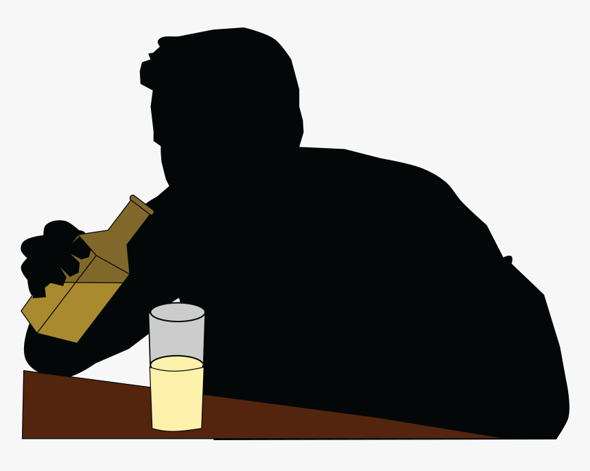 Free Of A Silhouetted - Alcoholic Clip Art, HD Png Download, Free Download