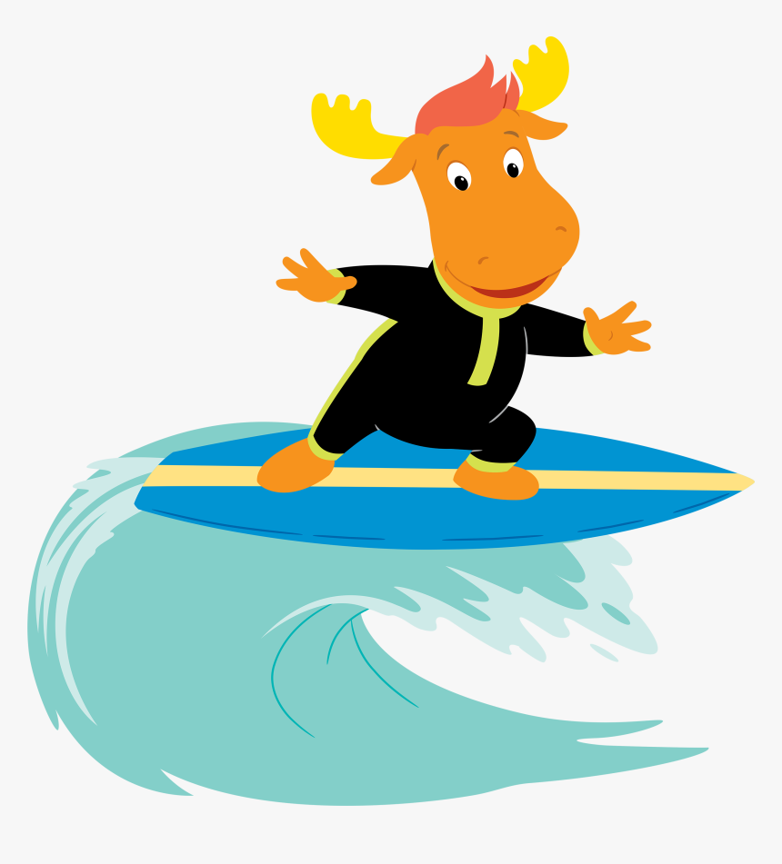 The Backyardigans Beach Bonanza Tyrone Surfing - Backyardigans Racer Tyrone, HD Png Download, Free Download
