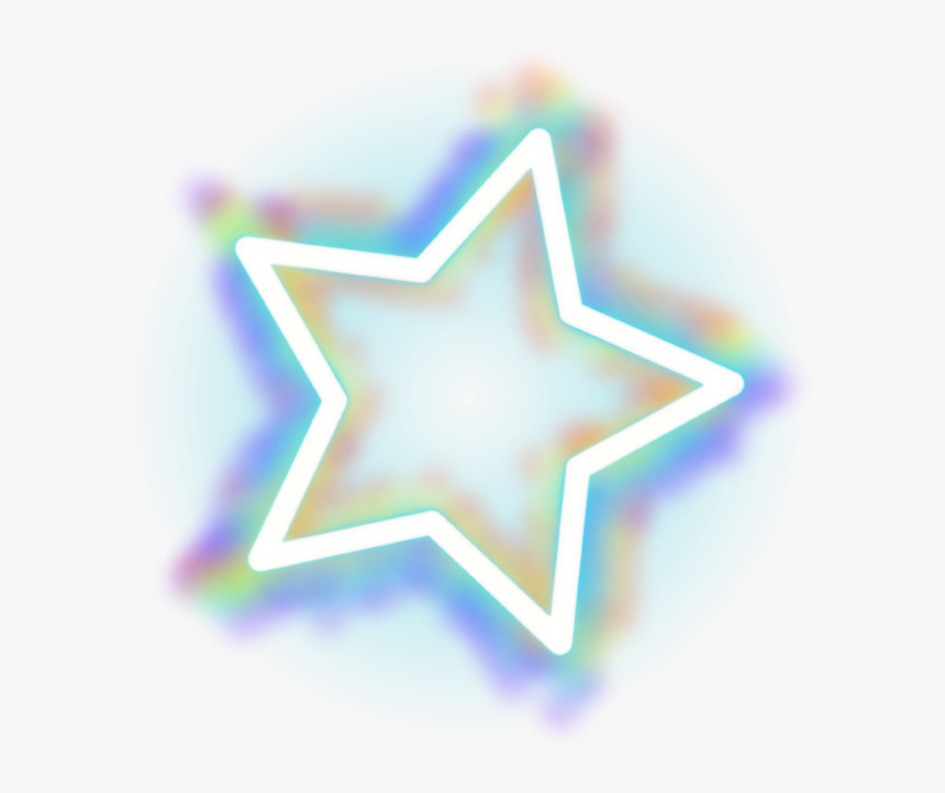 #star #rainbow #glitter #bright #colours #starlight - Circle, HD Png Download, Free Download