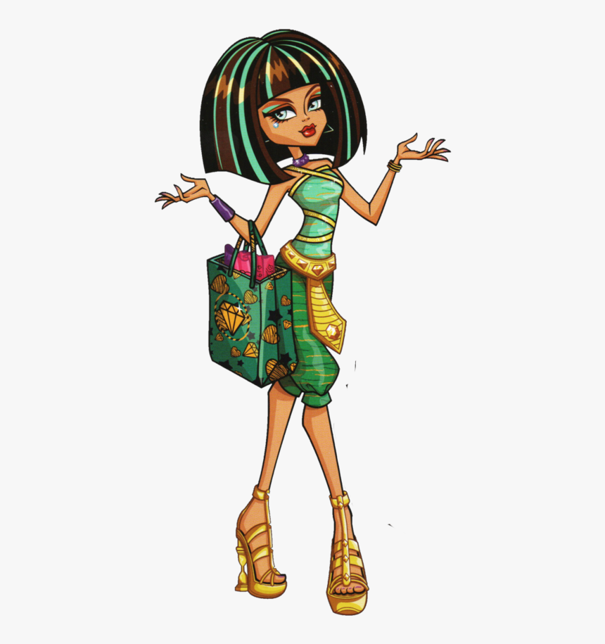 Monster High Cleo And Draculaura , Transparent Cartoons - Monster High Cleo De Nile Outfits, HD Png Download, Free Download