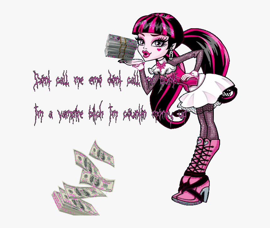 #lyrics #mine #lilpeep #draculaura #monsterhigh #yungbruh - Monster High Draculaura Doll Original, HD Png Download, Free Download