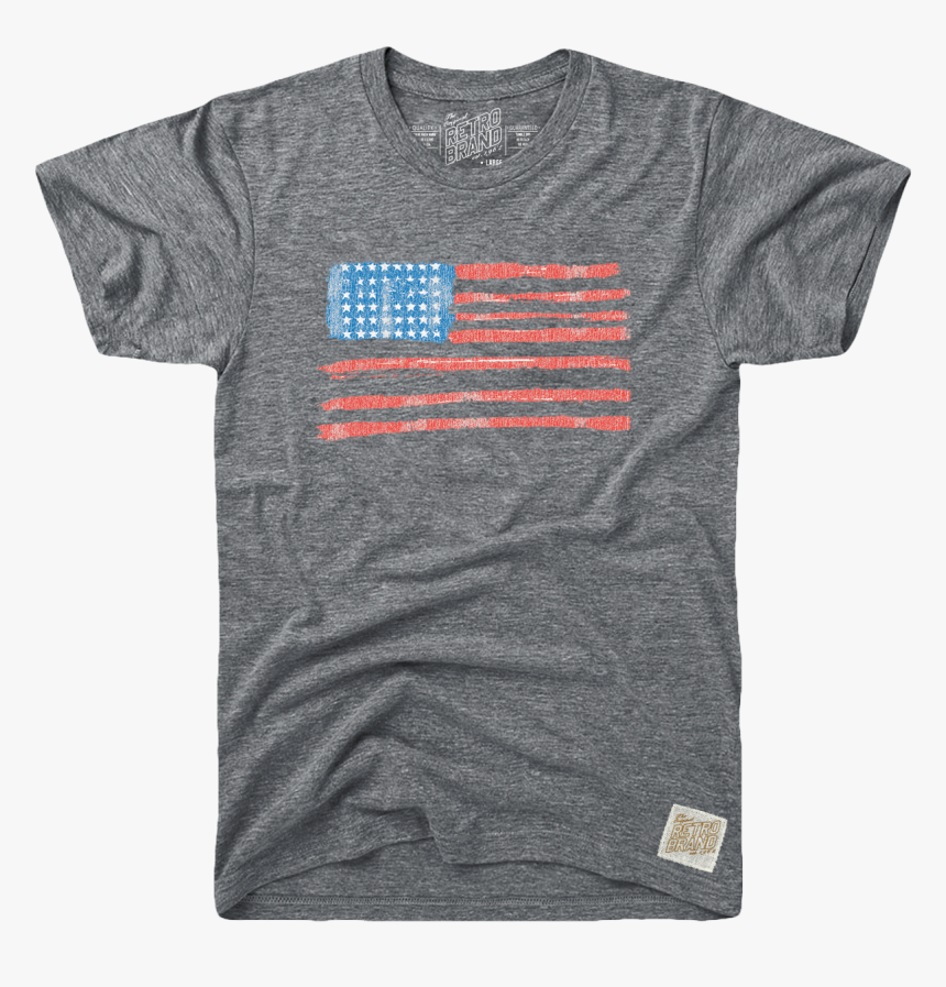 American Flag Men"s Vintage Tee - Tulane Green Wave T Shirt, HD Png Download, Free Download