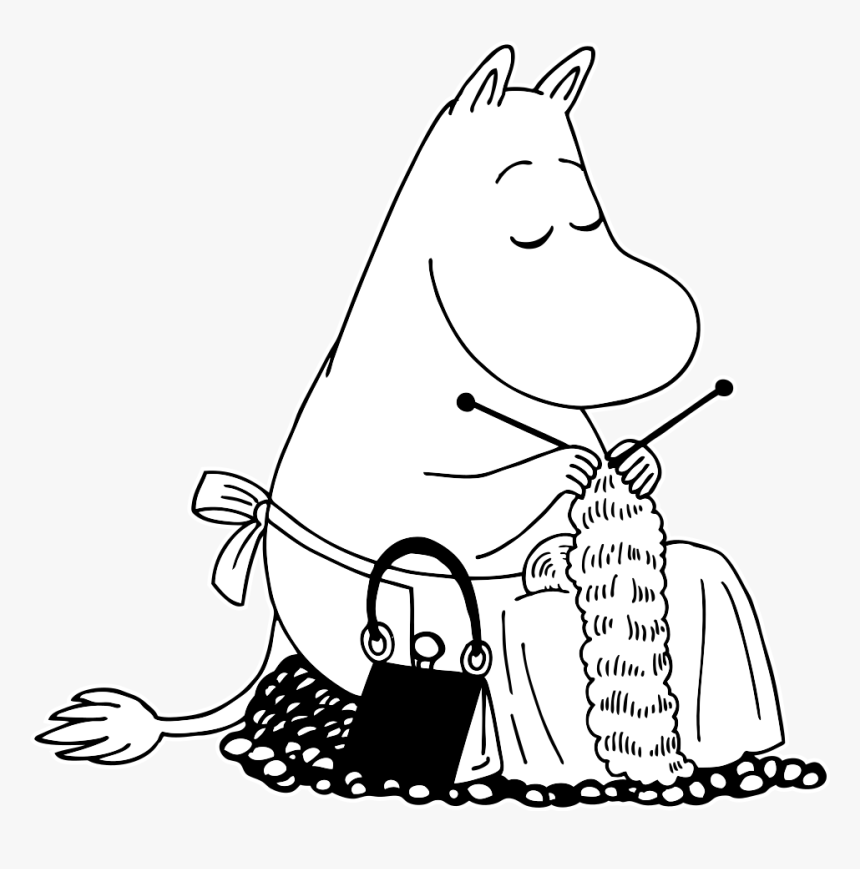 #moomin #cartoon #png #cute #90rainy - Knitting Drawing, Transparent Png, Free Download