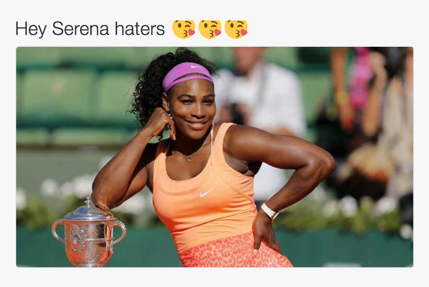 Tweet Picture - Serena Williams Grand Slams Won Singles, HD Png Download, Free Download