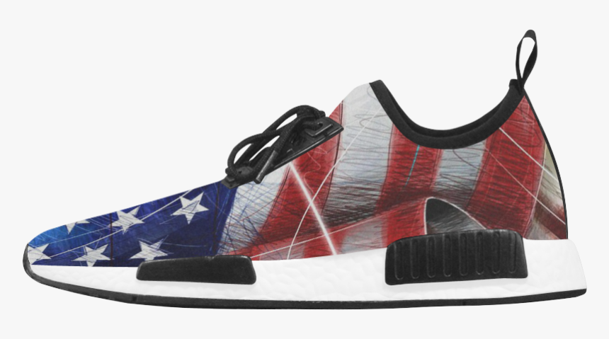 Vintage American Flag Men’s Draco Running Shoes - Mens American Flag Running Shoes, HD Png Download, Free Download