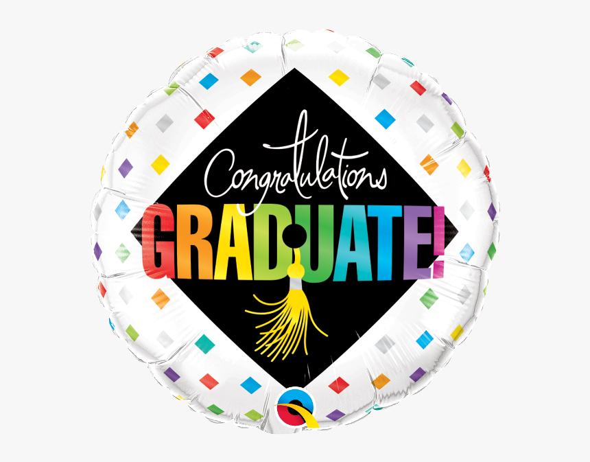 Grad Cap & Diamonds - Qualatex, HD Png Download, Free Download