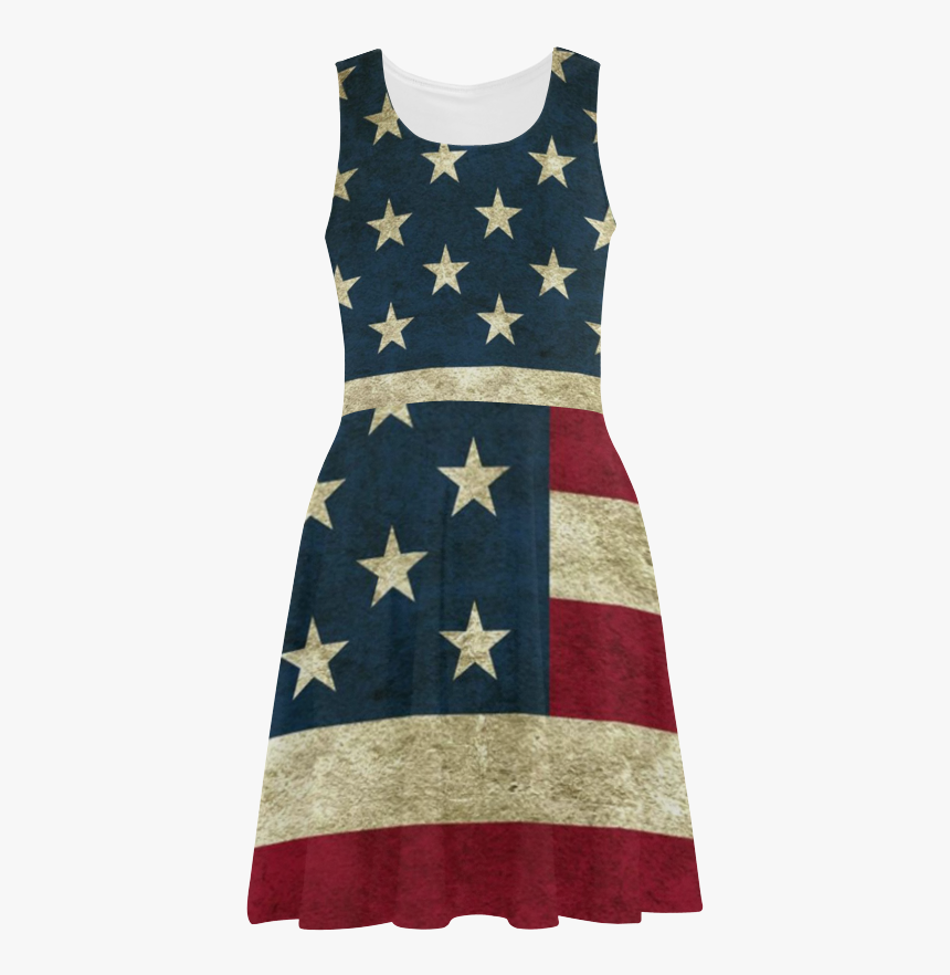 Vintage American Flag Atalanta Sundress, HD Png Download, Free Download