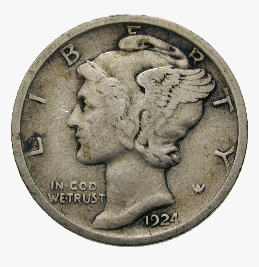 1921 D Mercury Dime, HD Png Download, Free Download