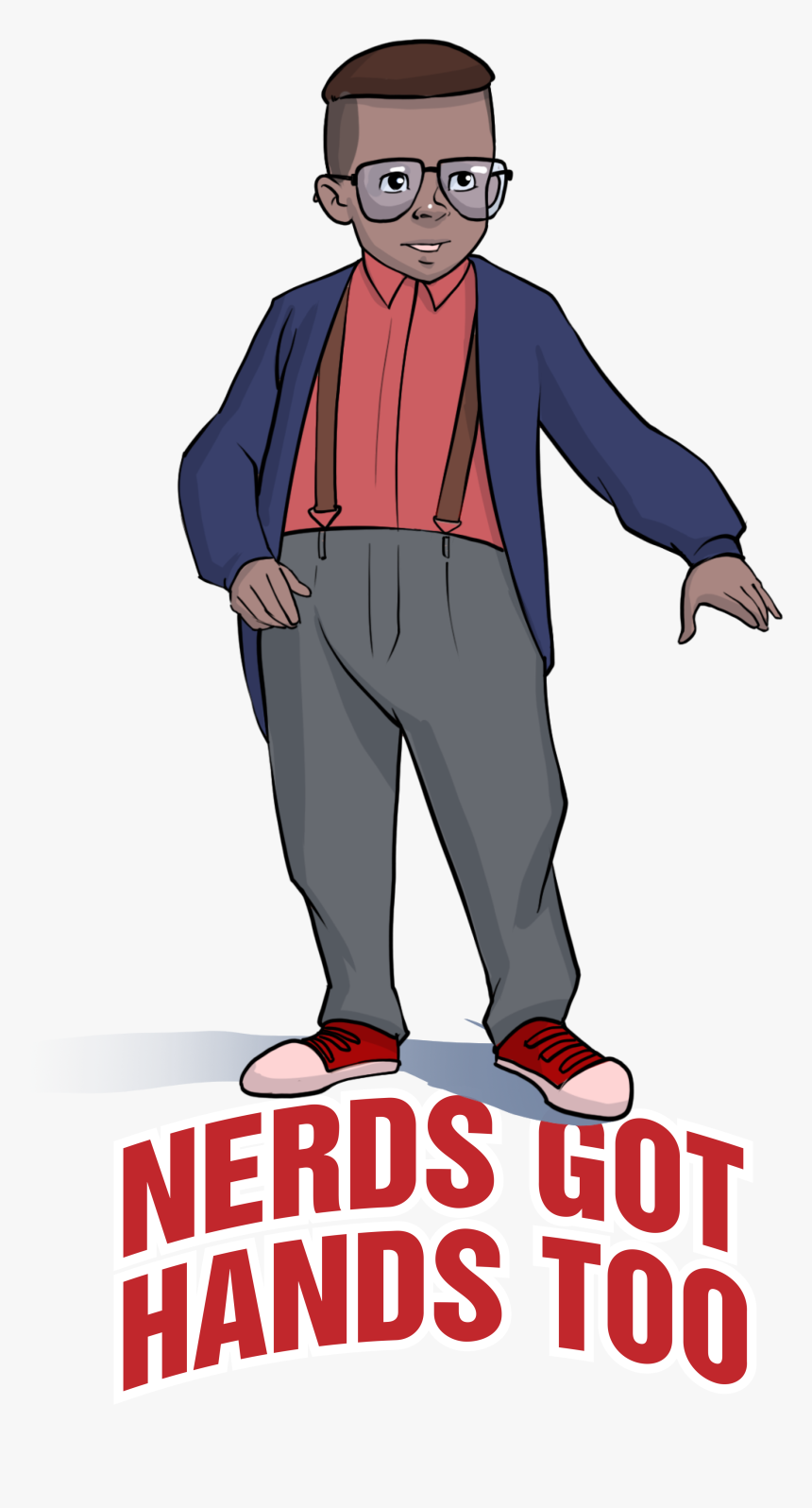 Image Of "nerds Got Hands Too - Cartoon, HD Png Download, Free Download