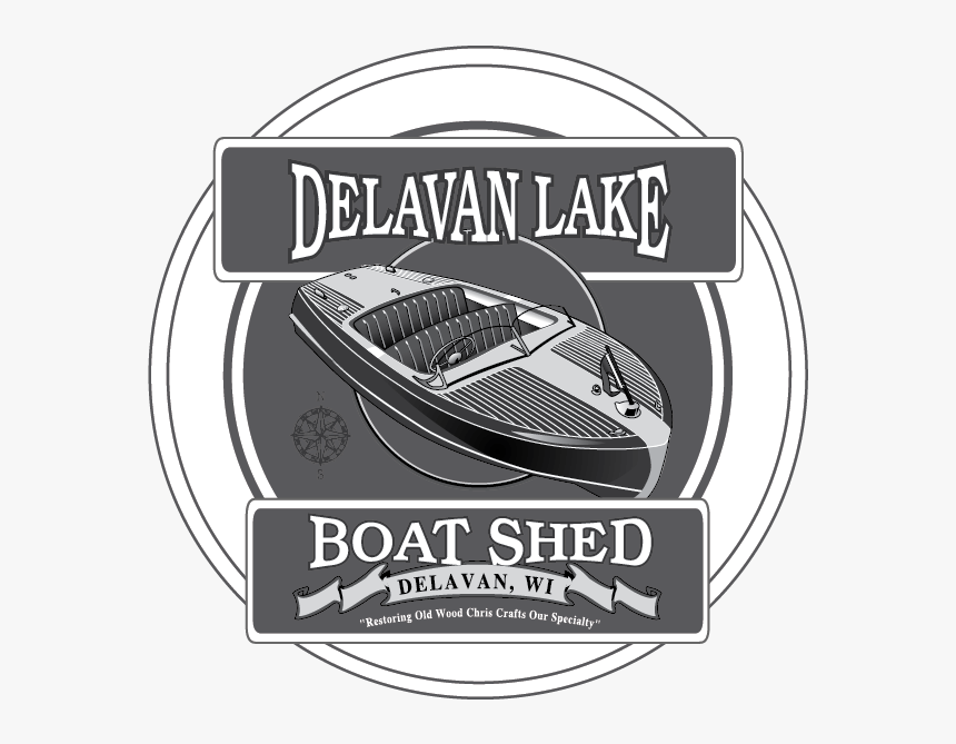 Delavan Lake Boat Shed Full Logo - Speedboat, HD Png Download, Free Download