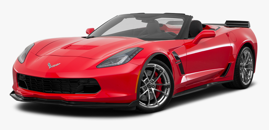 A Red 2016 Chevy Corvette Parked Facing Left - 2019 Corvette Convertible, HD Png Download, Free Download