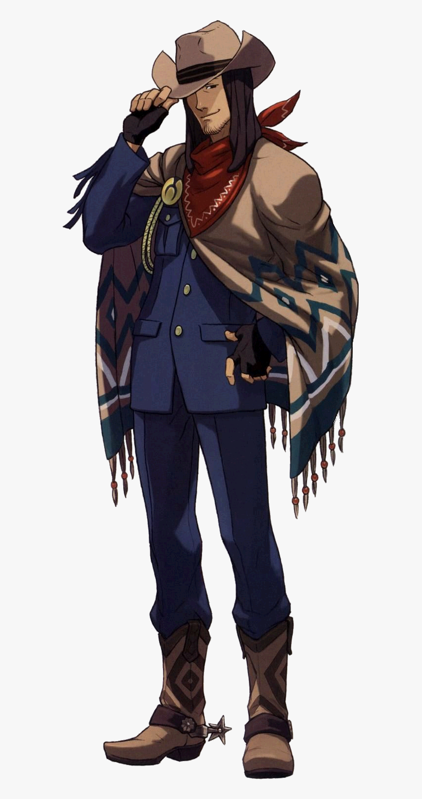 Ace Attorney Jake Marshall, HD Png Download - kindpng.