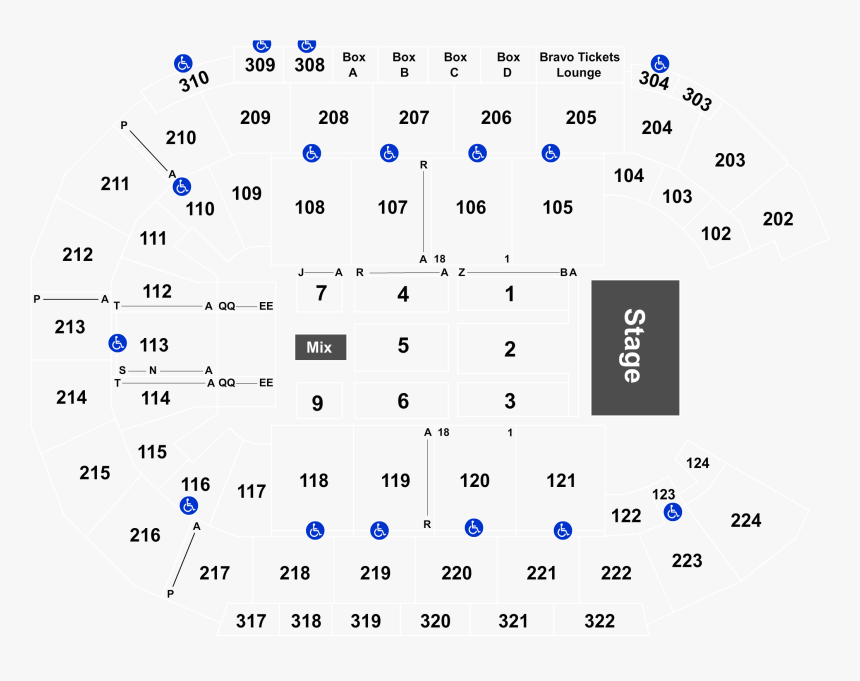 Mandalay Bay Events Center Seatmap Maroon5, HD Png Download, Free Download