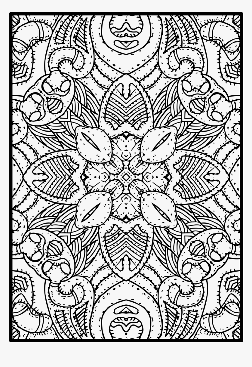 Mandala Mandala Made You Smile Free Mandala Coloring - Line Art, HD Png Download, Free Download