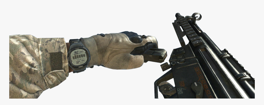 Image Mp5 Reload Mw3 Png The Call Of Duty Wiki Black - Revolver, Transparent Png, Free Download