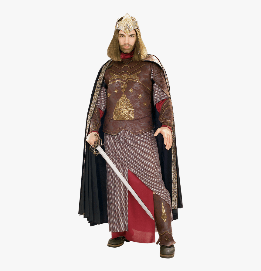 Adult Lotr Deluxe Aragorn King Of Gondor Costume - Lord Of The Rings King Costume, HD Png Download, Free Download