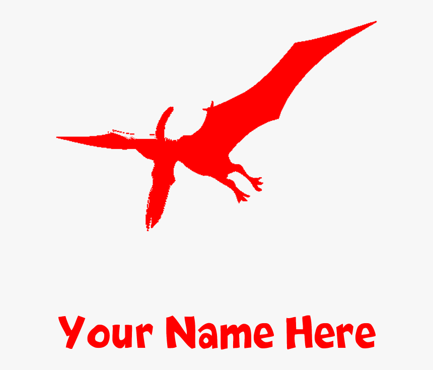 Pterodactyl Silhouette Baby Blanket , Png Download, Transparent Png, Free Download