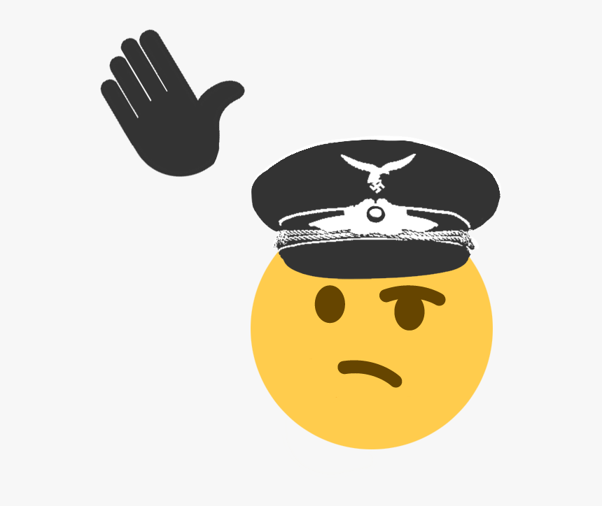 Card Image Cap - Hitler Think Emoji, HD Png Download, Free Download