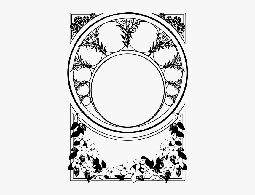 Ornate Frame Line Art - Dekoratif Bingkai, HD Png Download, Free Download