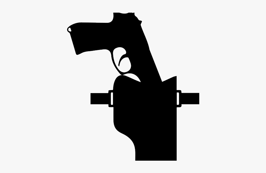 Gun In Holster Art, HD Png Download, Free Download