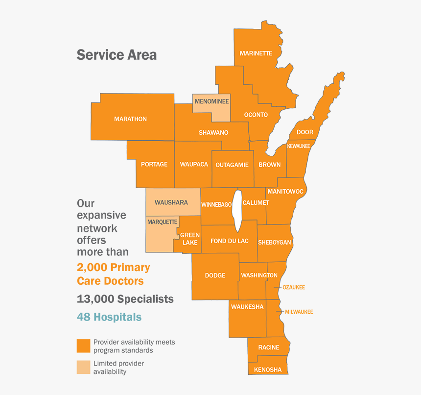 Service Area Map - Wisconsin's 3rd Congressional District, HD Png Download, Free Download