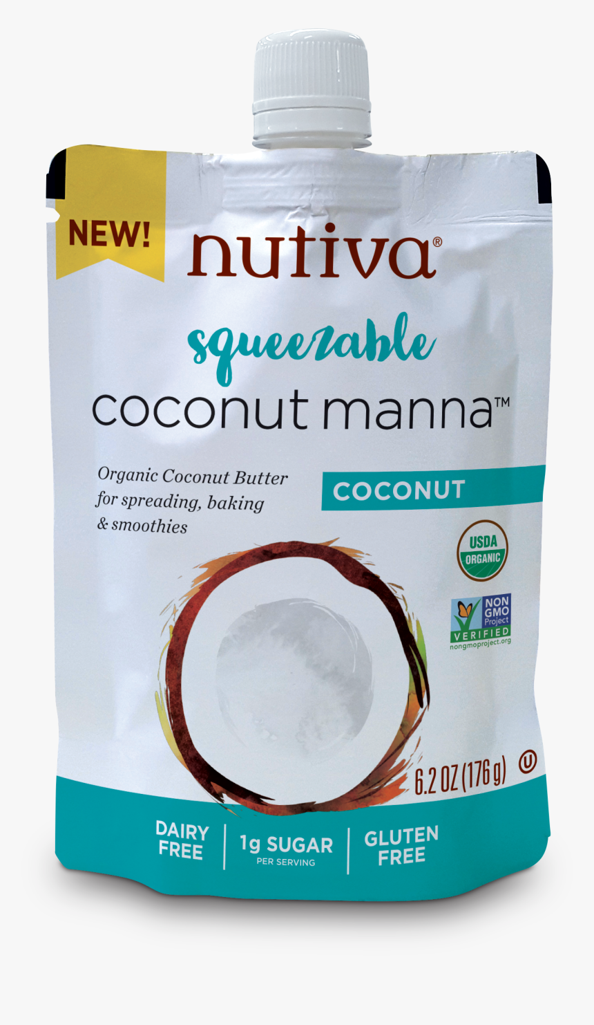 Nutiva Coconut Manna Original Squeeze, HD Png Download, Free Download