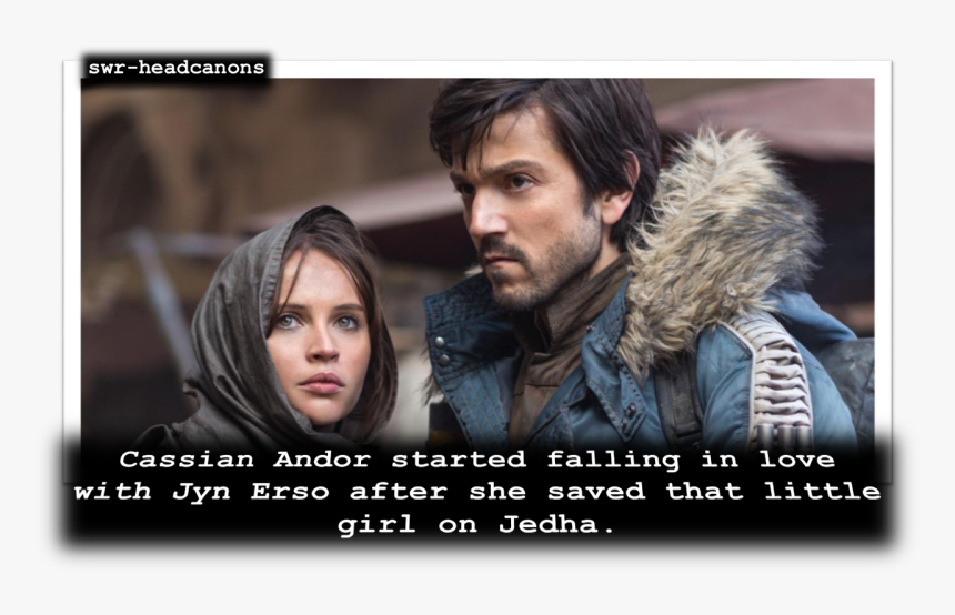 Cassian Andor Started Falling In Love With Jyn Erso - Cassian Andor Jyn Erso, HD Png Download, Free Download