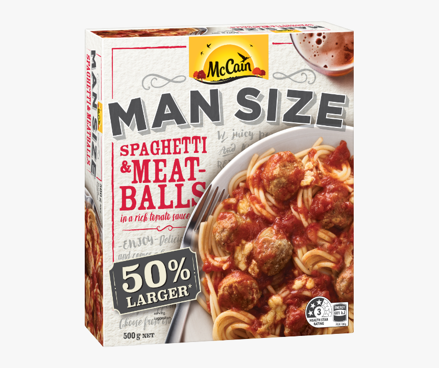 Mccain Man Size Meals, HD Png Download, Free Download