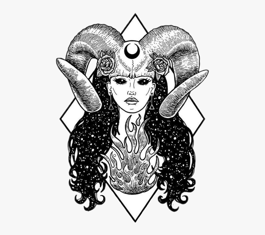 Wicca Drawings Wiccan Art Black And White, HD Png Download kindpng