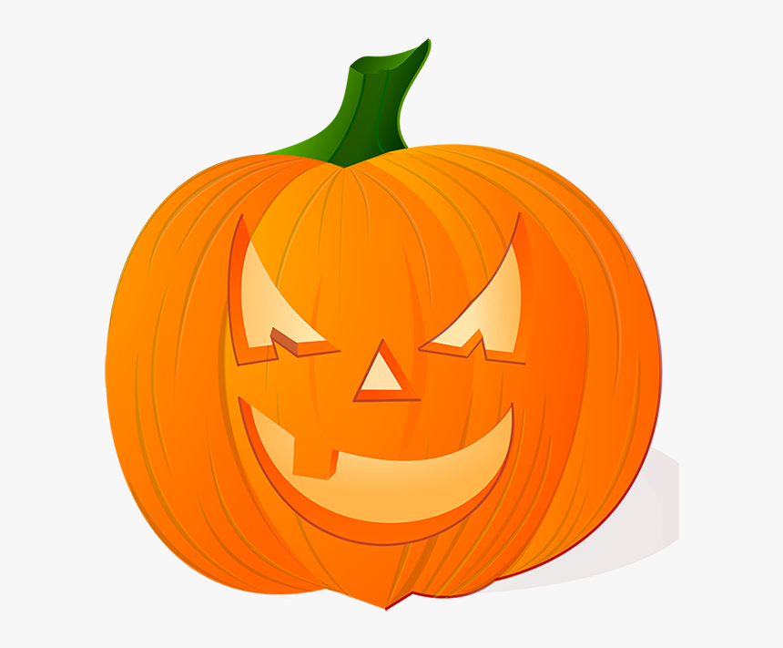 Mean Looking Pumpkin Head - Calabaza De Halloween En Ingles, HD Png Download, Free Download