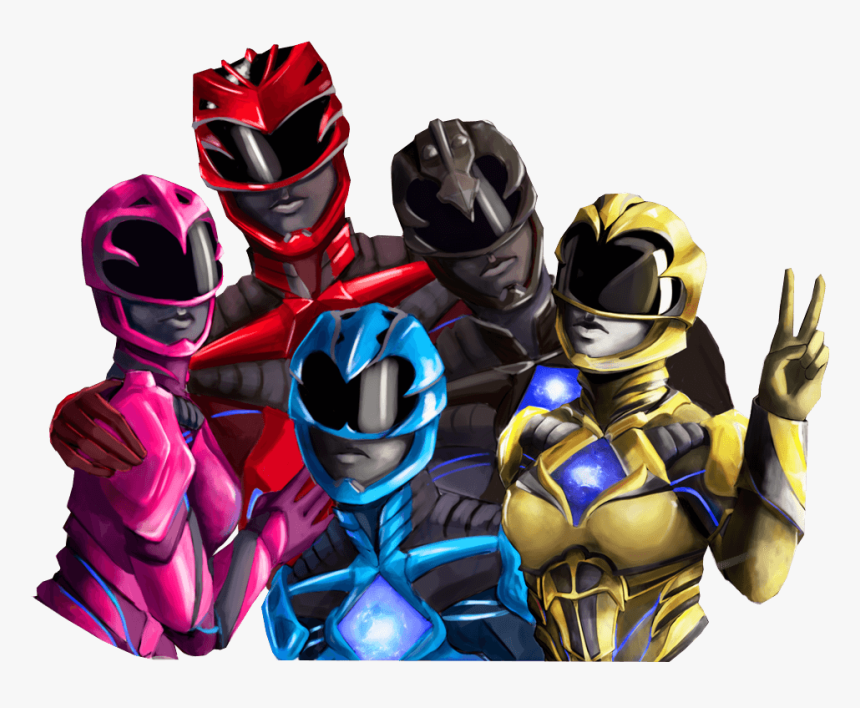 Power Rangers Group Sticker - Power Rangers 2017 Stickers, HD Png Download, Free Download