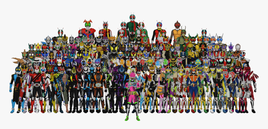 No Caption Provided - Kamen Rider Team All, HD Png Download, Free Download