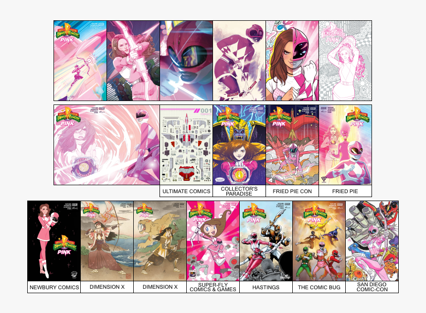 Pink Ranger Mighty Morphin Power Ranger Comic, HD Png Download, Free Download