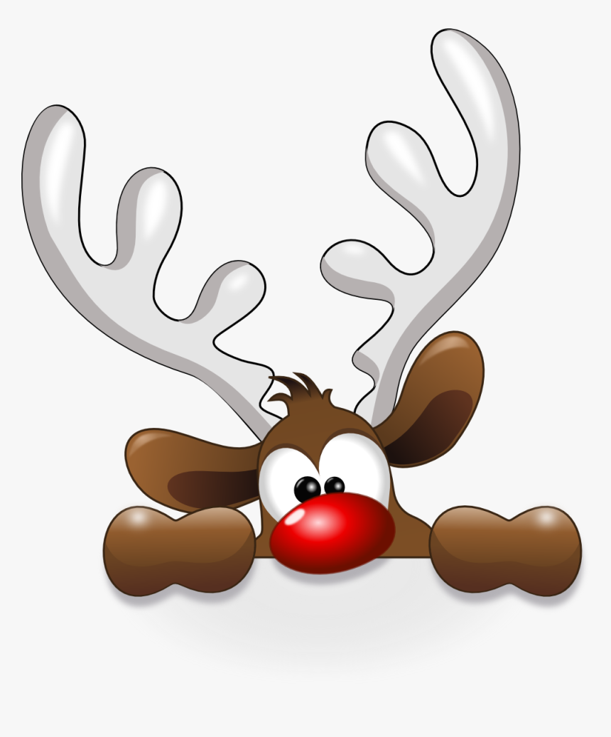 Funny Reindeer - Christmas Clipart Free, HD Png Download, Free Download