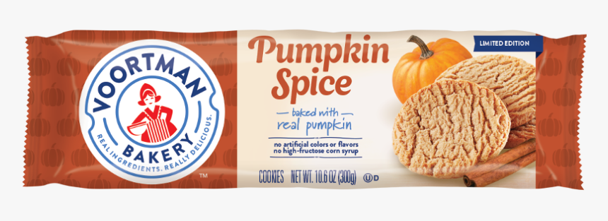 Voortman Pumpkin Seasonal Items - Voortman Pumpkin Spice Cookies, HD Png Download, Free Download