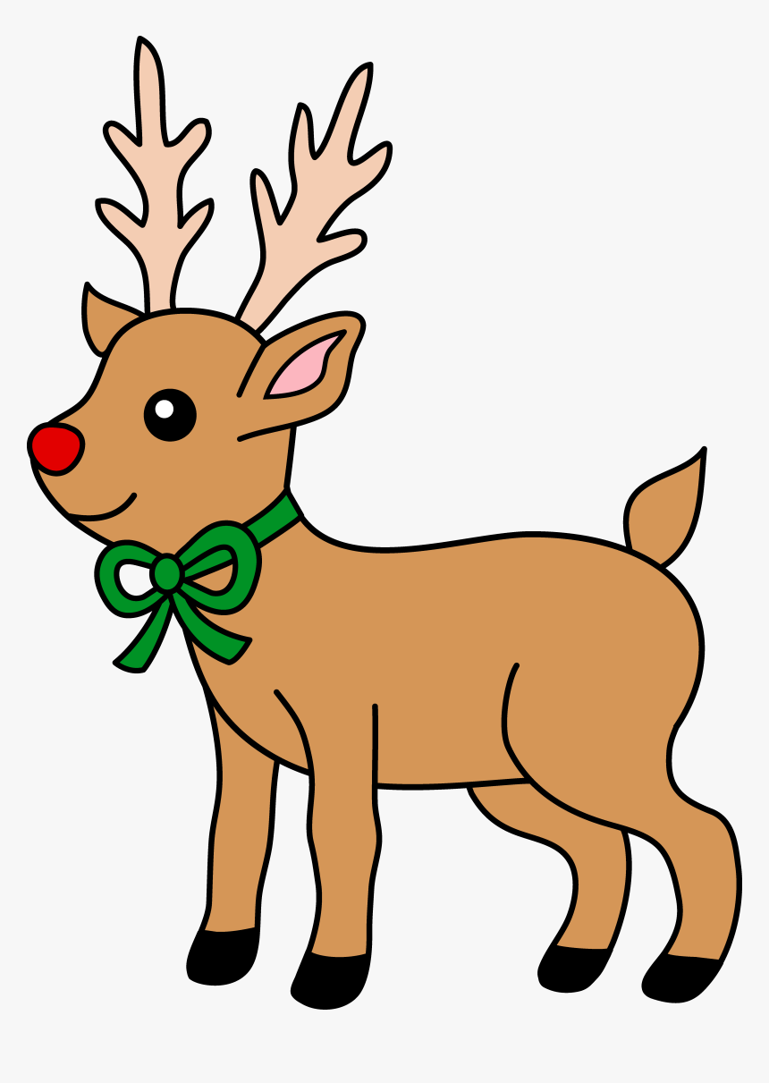 Transparent Antlers Clipart - Reindeer Clipart, HD Png Download, Free Download