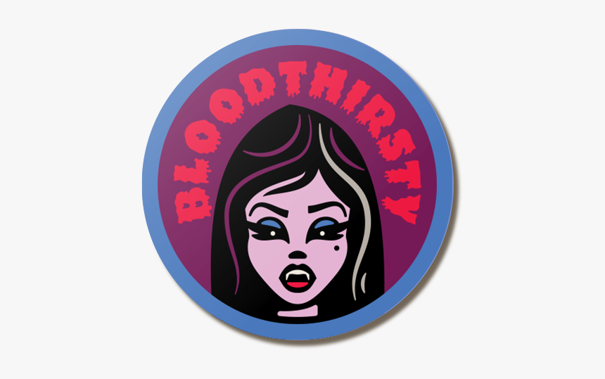 Vampire Blog Thirsty Magnet - Circle, HD Png Download, Free Download