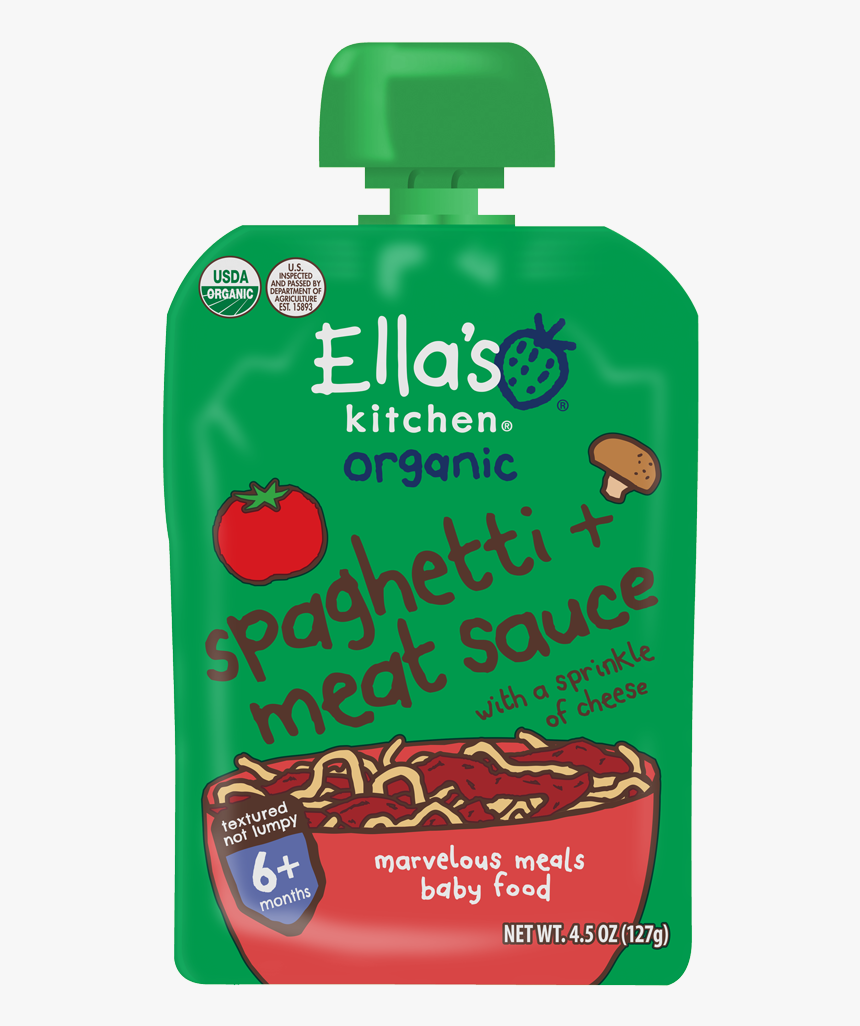 Spaghetti Meat Sauce - Ella's Kitchen Spaghetti, HD Png Download, Free Download