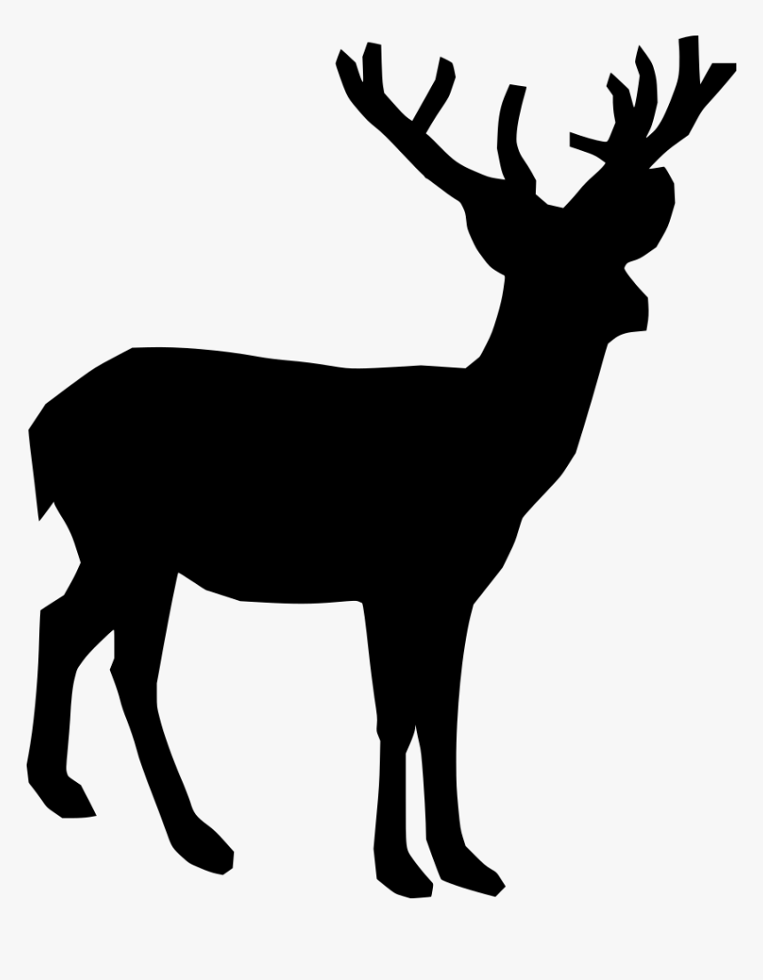 Deer Black Clip Art, HD Png Download, Free Download