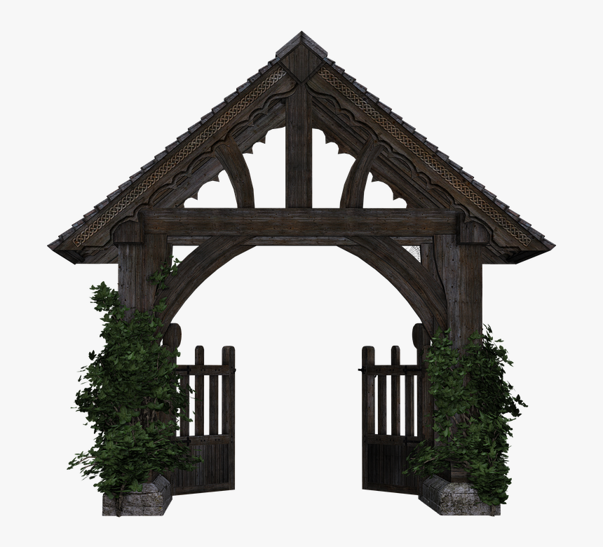 Goal, Garden Gate, Wooden Gate, Passage, Isolated - Gerbang Png, Transparent Png, Free Download